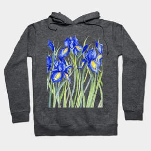 Blue Iris, Illustration Hoodie